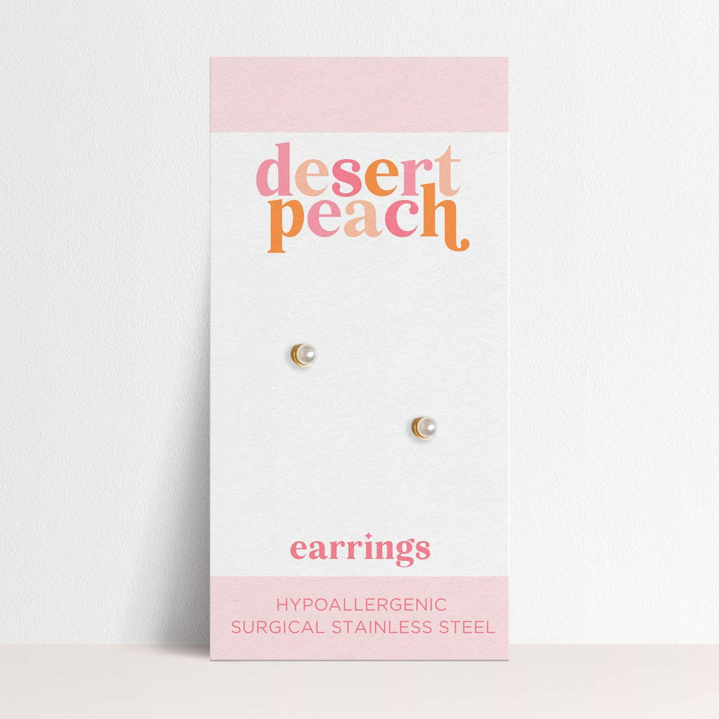 Pearl Stud Earrings