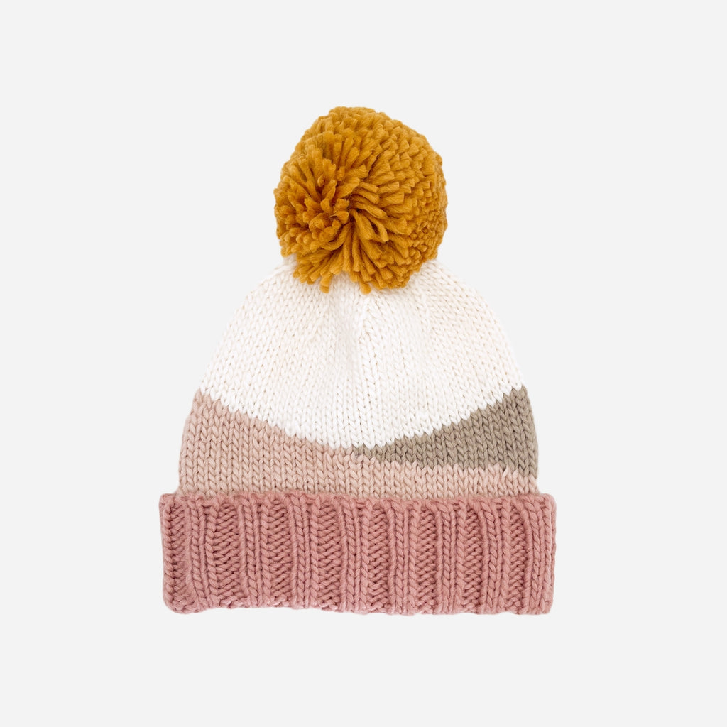Rose Sunset Knit Hat