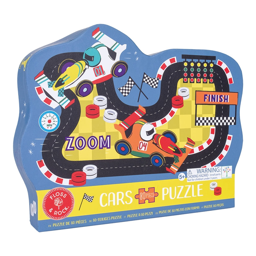 80pc Shaped Puzzle || Cars Race Track