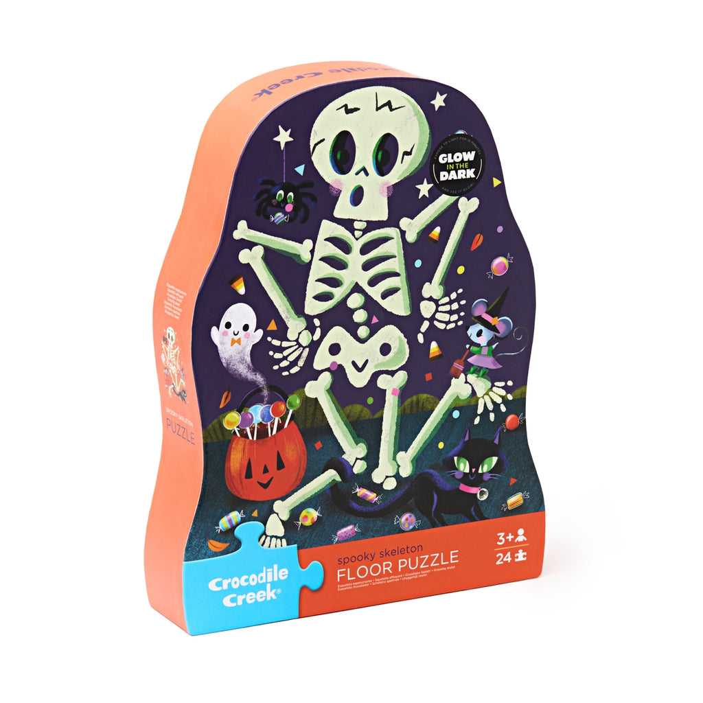 24pc Shape Box Puzzle || Spooky Skeleton – Owen & Sage