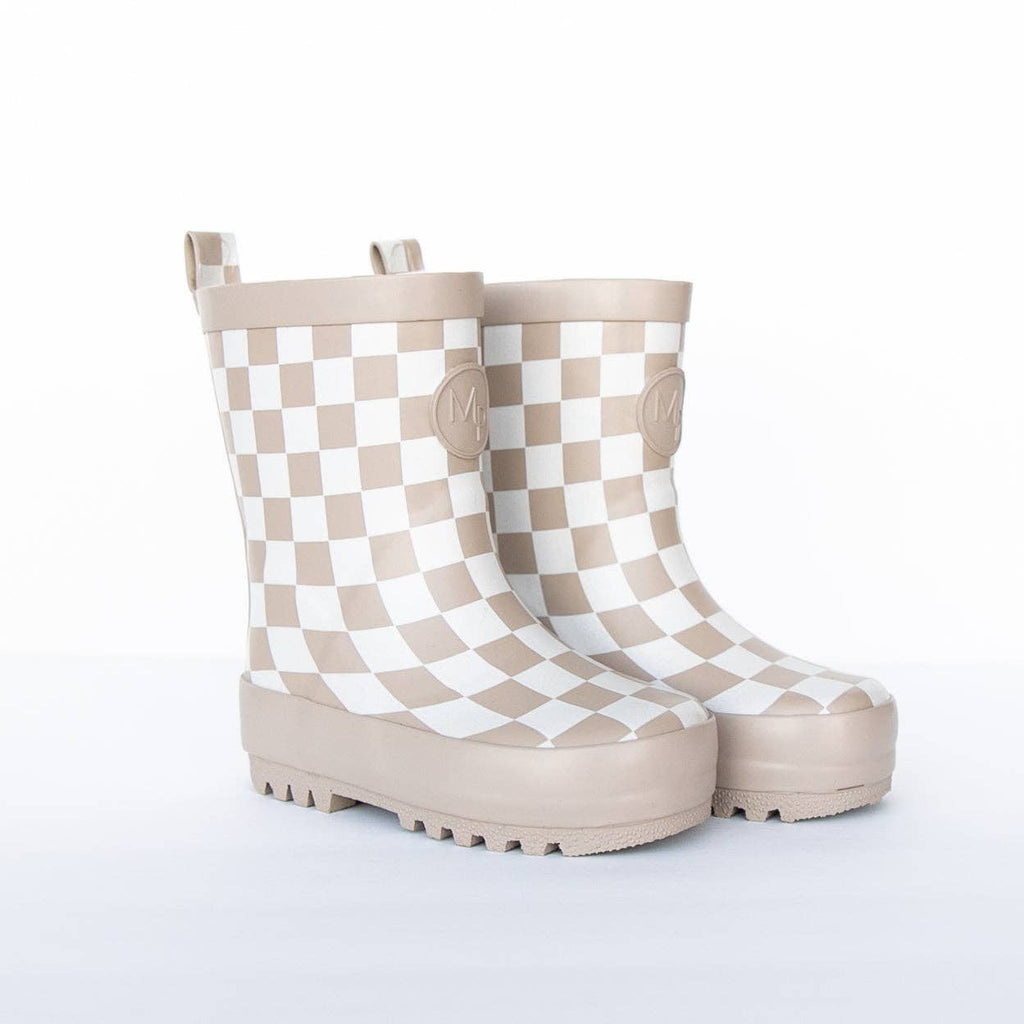 Children's Rain Boots || Checkerboard