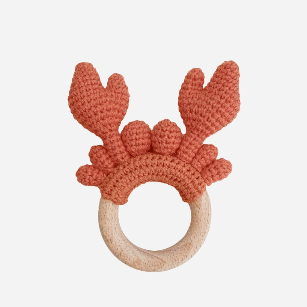 Cotton Crochet Teether || Crab