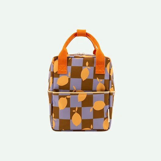 Small Backpack || Farmhouse|| Lemon Checkerboard