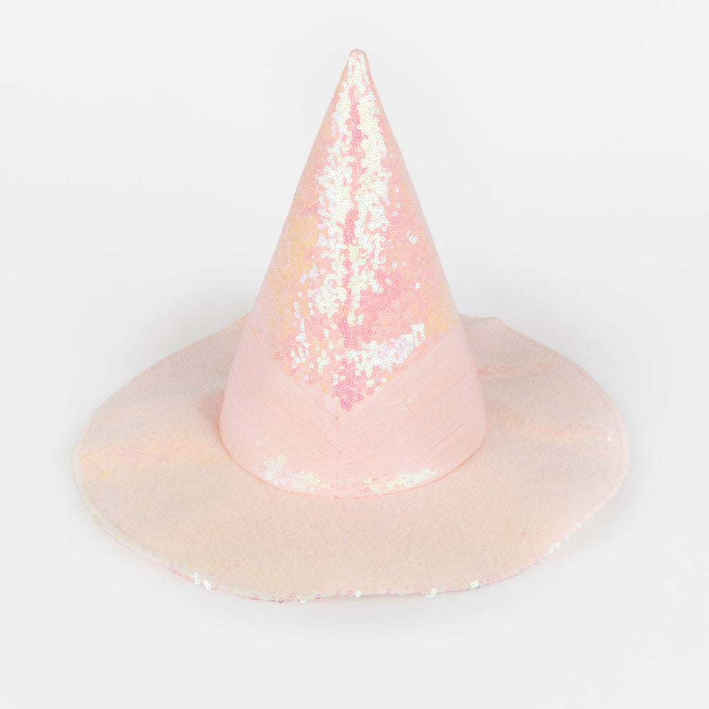 Pink Sequin Witch Hat