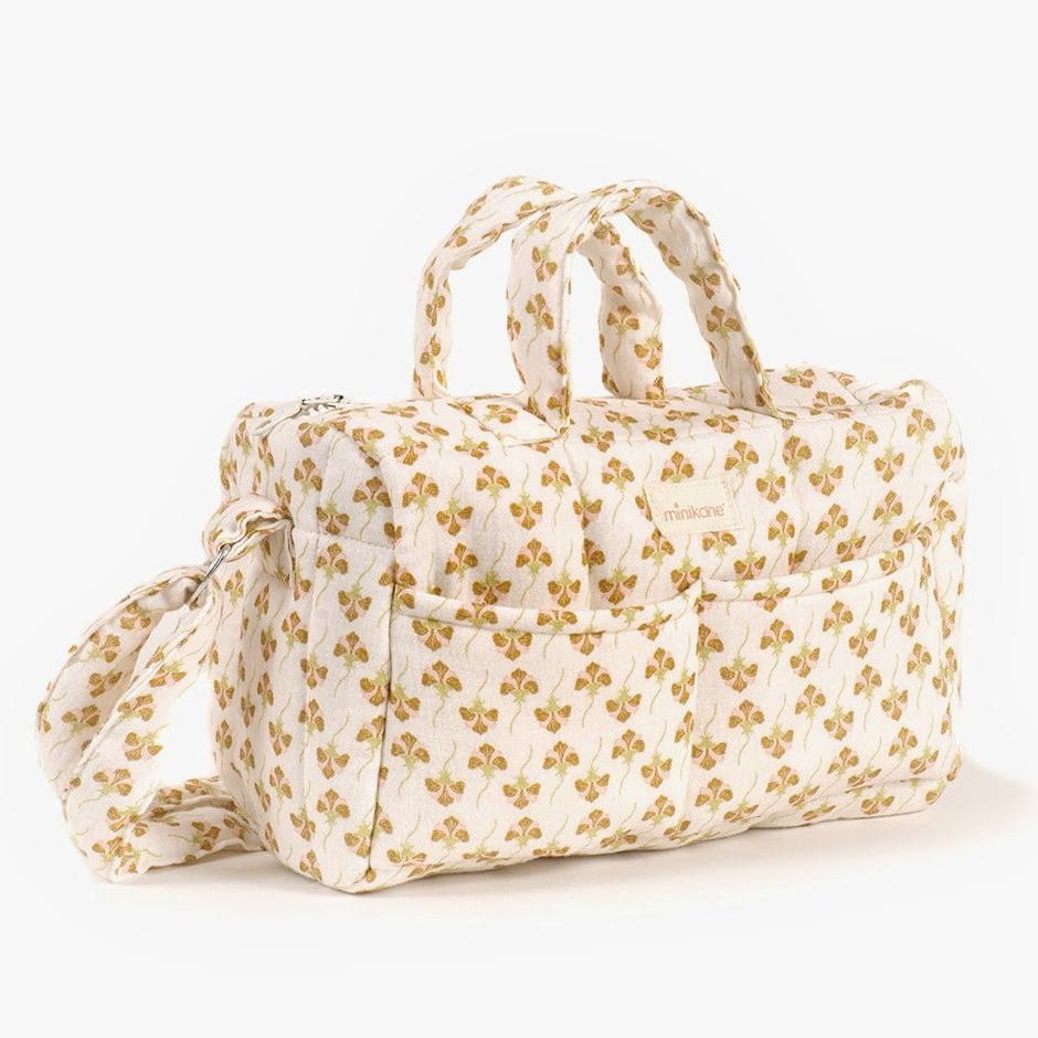 Minikane Cotton Gauze Diaper Bag || Julie