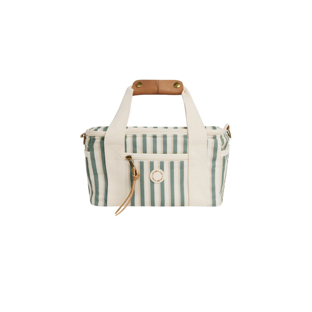 Cooler Bag || Aqua Stripe