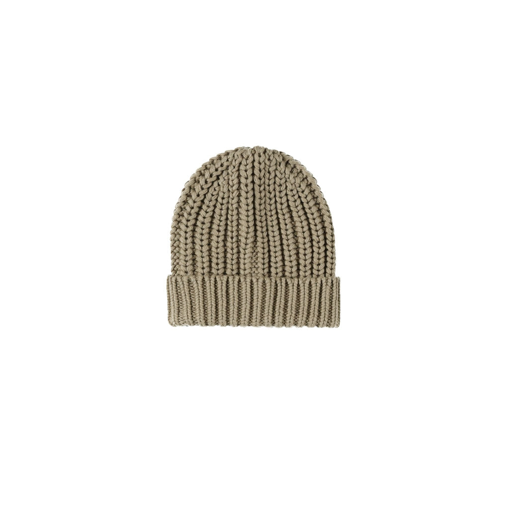 Chunky Knit Beanie || Olive