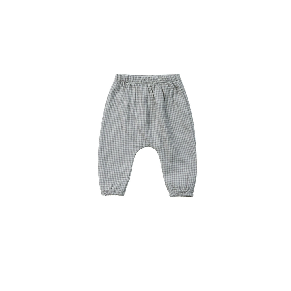 Woven Pant || Blue Gingham