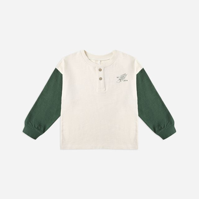 Relaxed Long Sleeve Henley || Chase Your Dreams