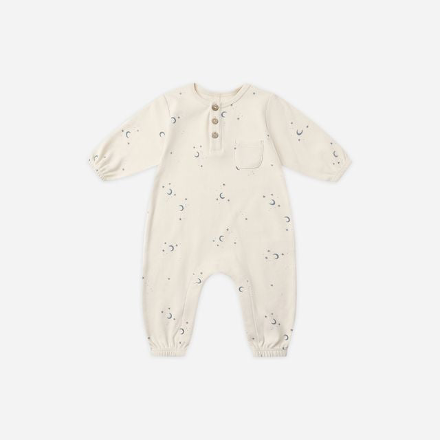 Long Sleeve Pocket Jumpsuit || Moons
