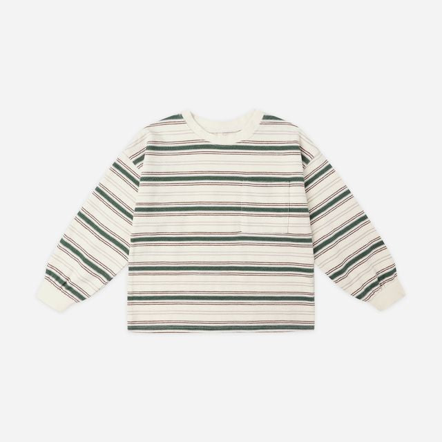 Relaxed Long Sleeve Tee || Retro Stripe