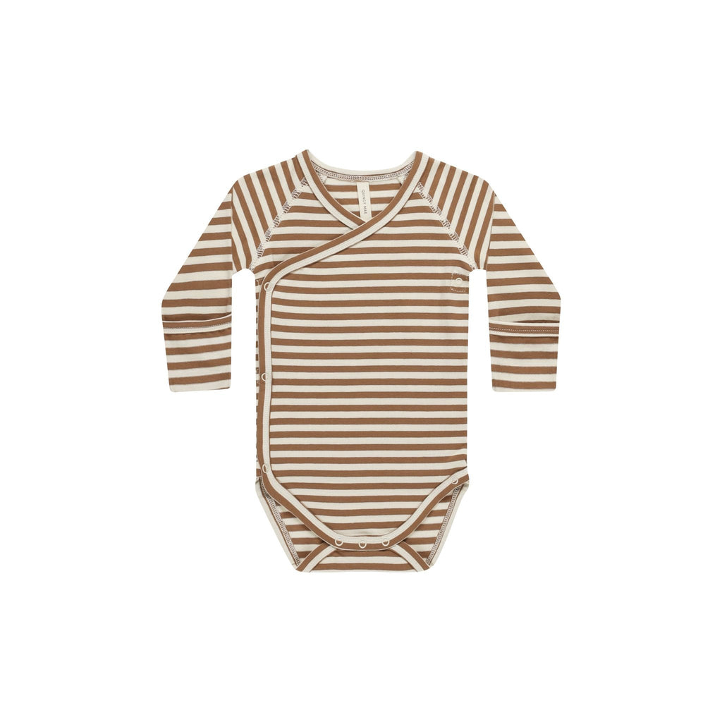 Side Snap Bodysuit || Cinnamon Stripe