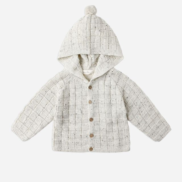 Tassel Cardigan || Oatmeal Speck