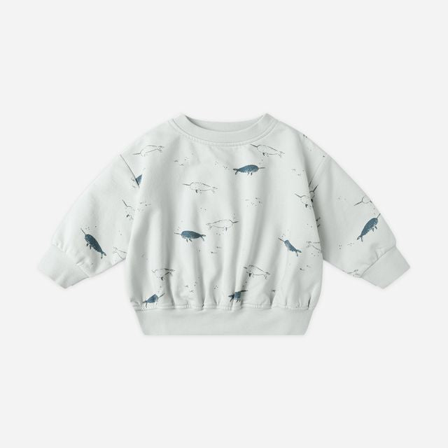 Relaxed Fleece Sweatshirt || Narwhals