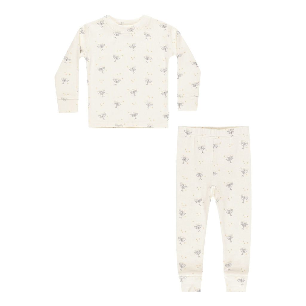 Organic Long Sleeve Pajama Set || Hanukkah