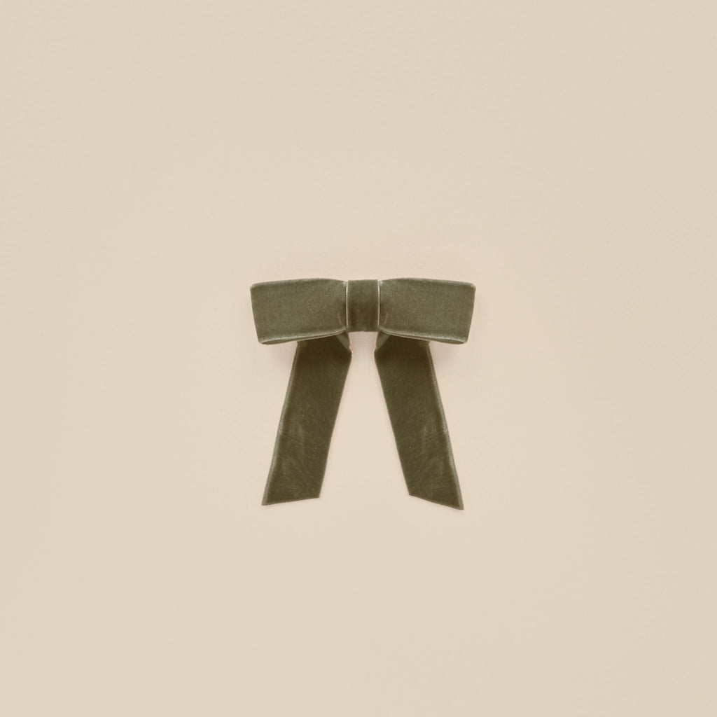 Velvet Bow || Olive