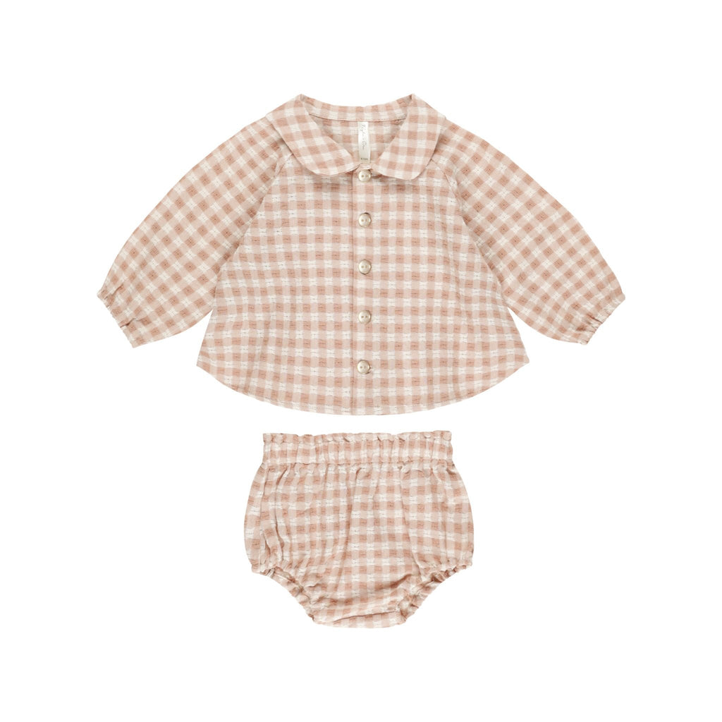 Nellie Set || Pink Gingham