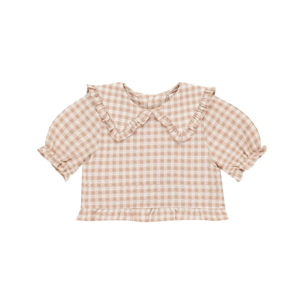 Prairie Blouse || Pink Gingham