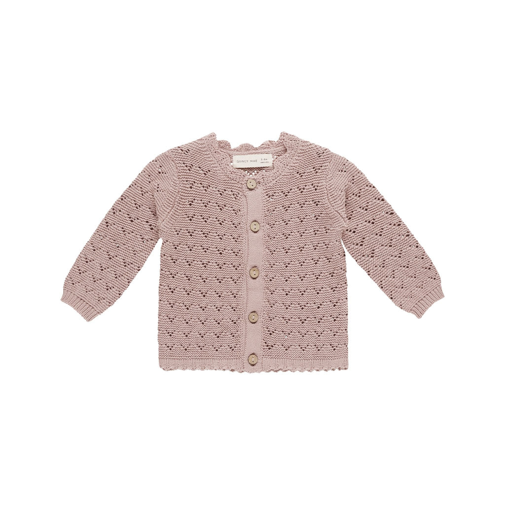 Scalloped Cardigan || Mauve