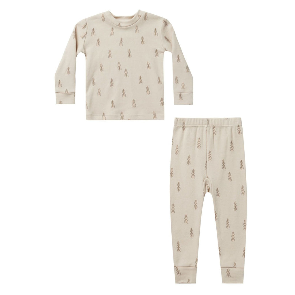 Organic Pajama Set || Trees