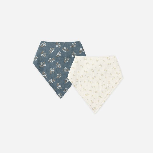 Bandana Scarf, 2 Pack || Golden Floral, Blue Floral