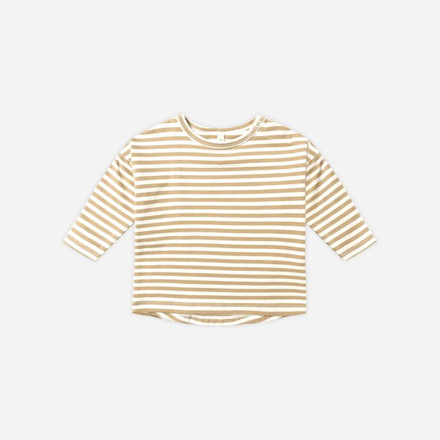 Long Sleeve Tee || Gold Stripe