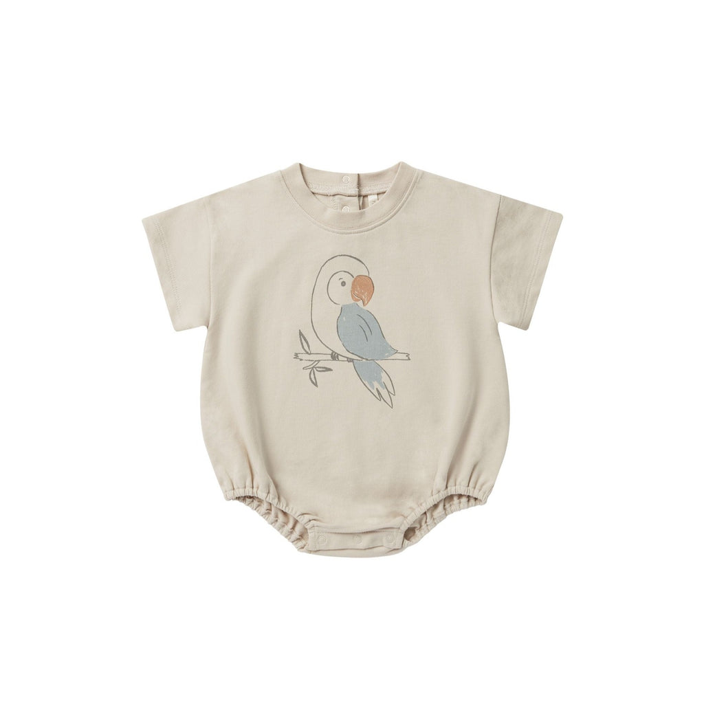 Relaxed Bubble Romper || Parrot
