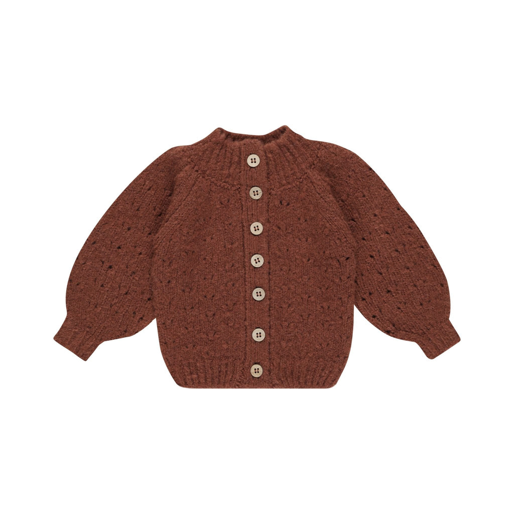 Tulip Cardigan || Brick