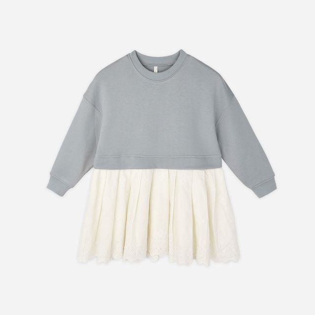 Sweatshirt Dress || Dusty Blue