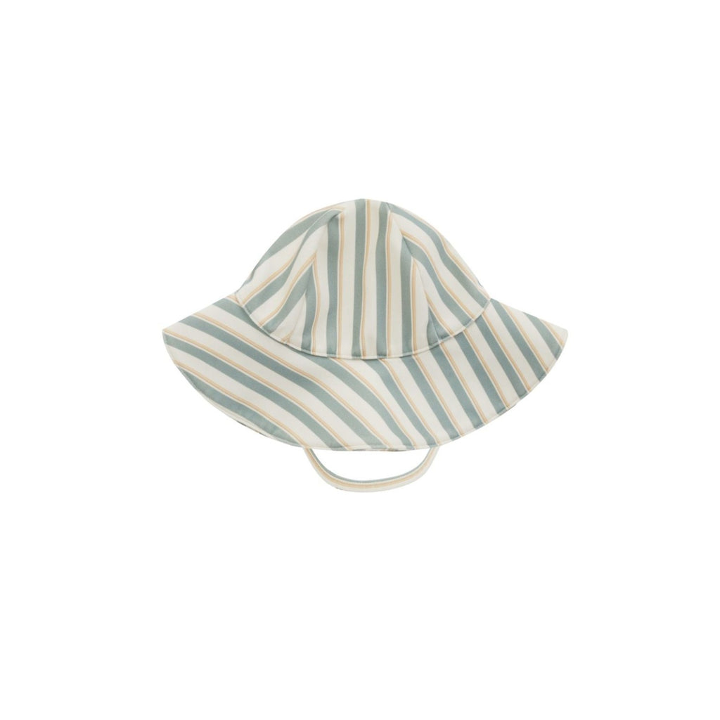 Floppy Swim Hat || Aqua Stripe