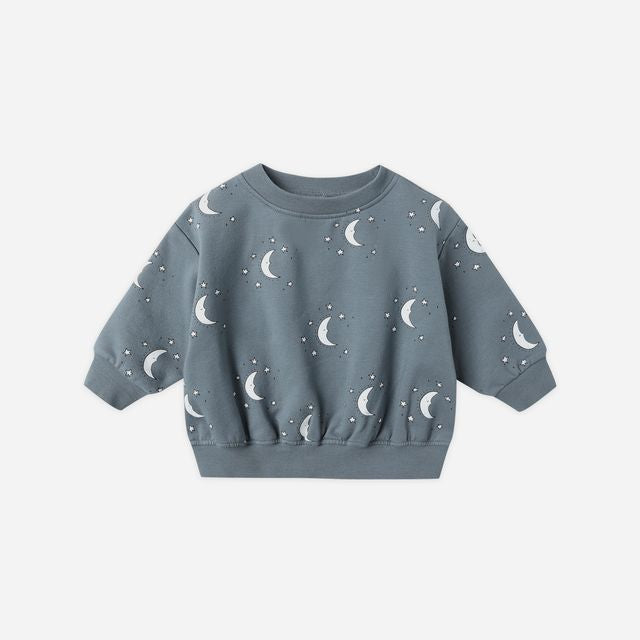 Relaxed Fleece Sweatshirt || Silver Moons