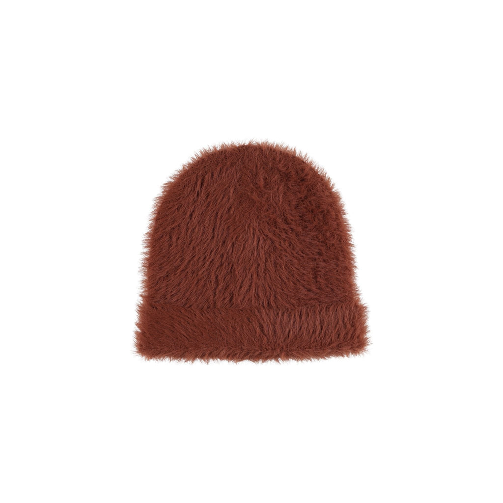 Fuzzy Beanie || Brick