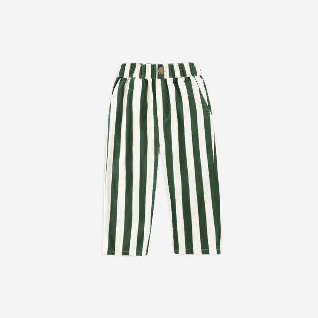 Baggy Pant || Green Stripe