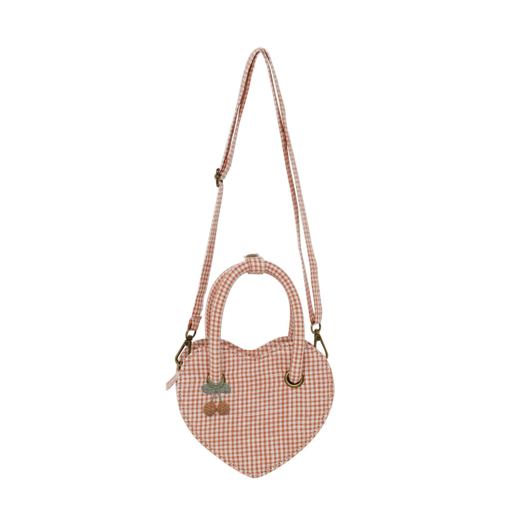 Heart Purse || Poppy Gingham