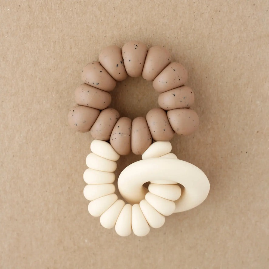 Ring Freezer Teether || Truffle / Speckled Truffle