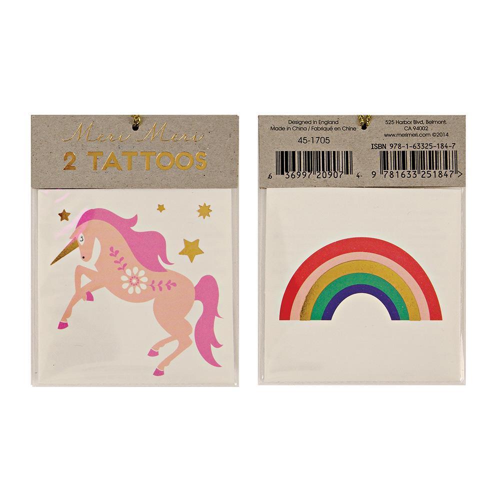 Unicorn and Rainbow Tattoos