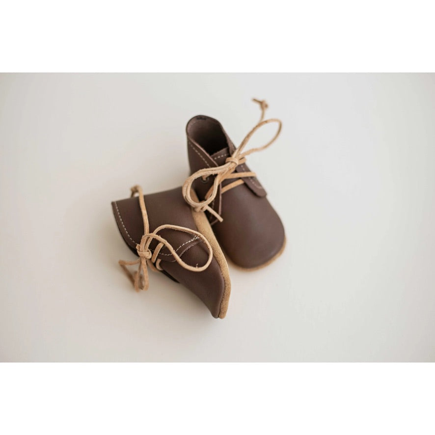 Baby Leather Boots | Espresso