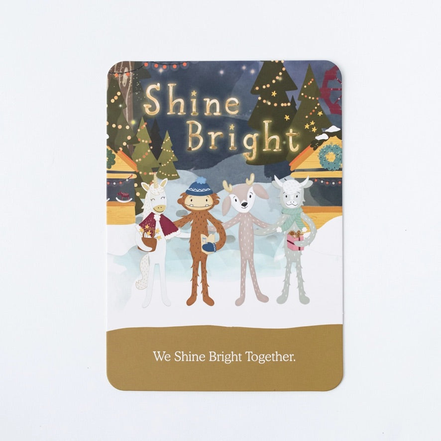 Shine Bright Bigfoot Kin & Affirmation Card