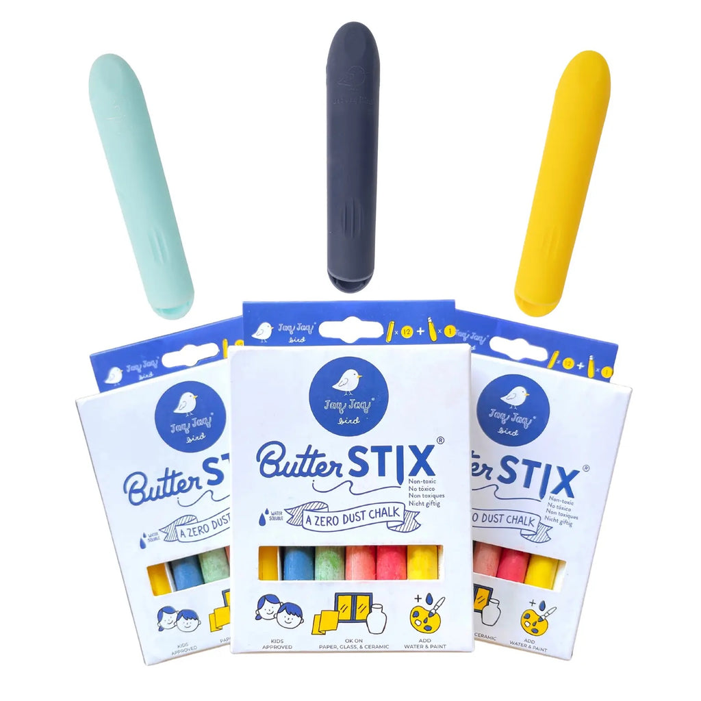 ButterStix® Set - 12 Pack of Assorted Colors with Holder