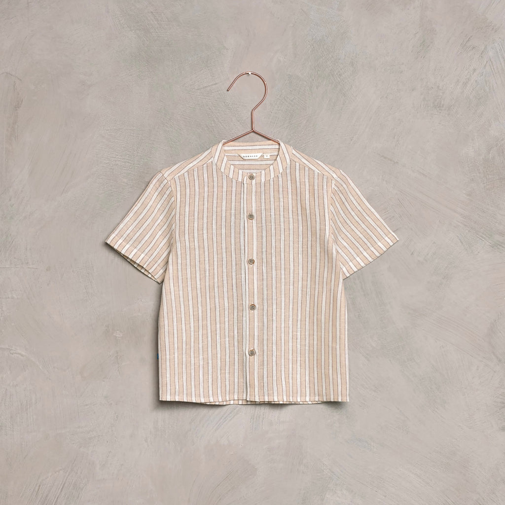 Archie Shirt || Ecru/Cafe Stripe