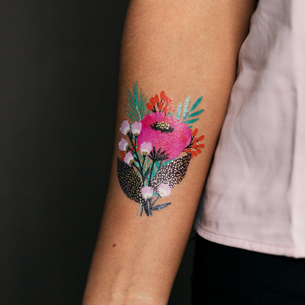 May Bloom Tattoo Pair