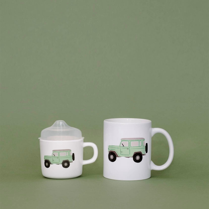 Vintage Truck Two of Kind Cup Set